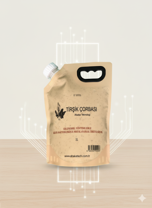 Tirşik-Probiyotik Çorba-1 L Doypak Pakette-Püre Formunda-Türkiye'de Bir İlk!